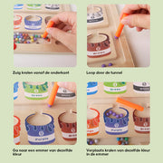 BrainyMaze™ | Speels Leren met dit magnetische kleur & getallendoolhof